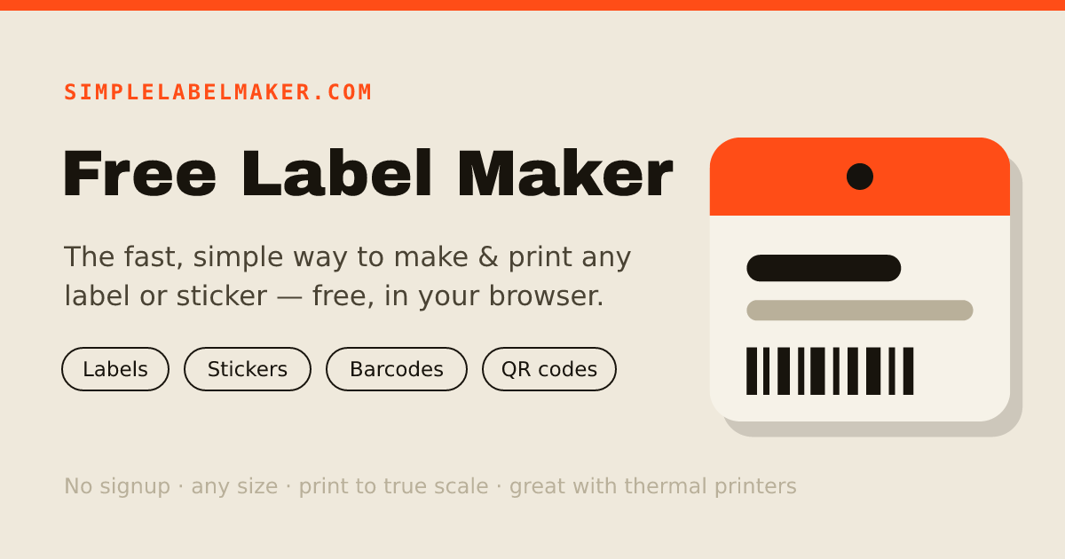 Highlight Simple Label Free Label Maker — Simple, Fast Online Label Designer